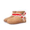 UGG Янтарный Колокольчик В Воде Овчина Термостойкий Устойчивый к Истиранию Термостойкий Устойчивый к Истиранию Короткие Снегоступы Женские 1016222-CHE(Команда189-)