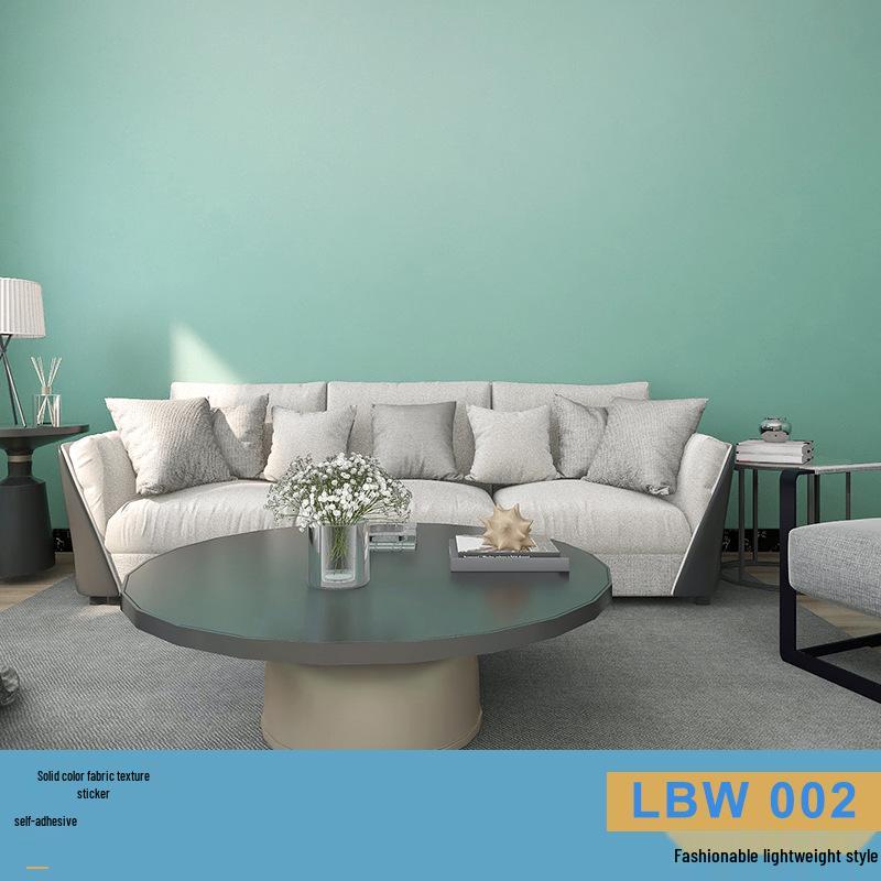 Solid Color Matte Wallpaper – Self-Adhesive, Waterproof, Washable, Thickened for Furniture Renovation