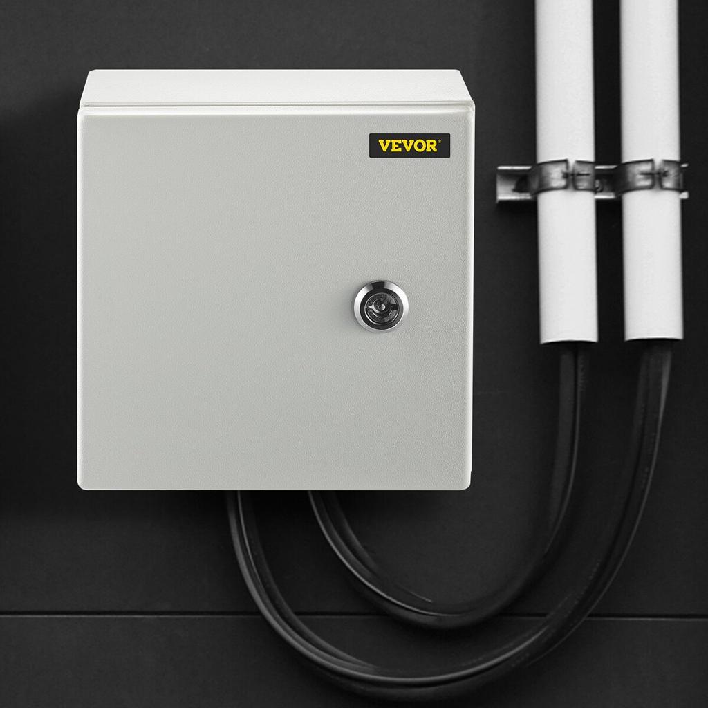 NEMA Steel Enclosure, 8 x 8 x 6\'\' NEMA 4X Steel Electrical Box, IP66 Waterproof & Dustproof, Outdoor / Indoor Electrical Junction Box