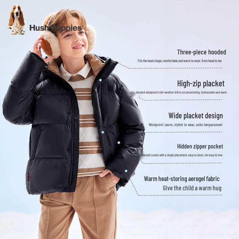 Теплая пуховая стеганая куртка Hush Puppies для детей