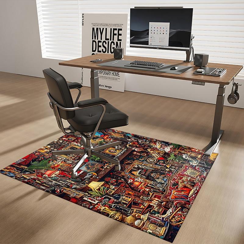 1pc Clown Party Chair Mat - Festive Gift for Office Chairs, Non-Slip Carpet for Home Decor, Suitable for All Seasons and Rooms.P034