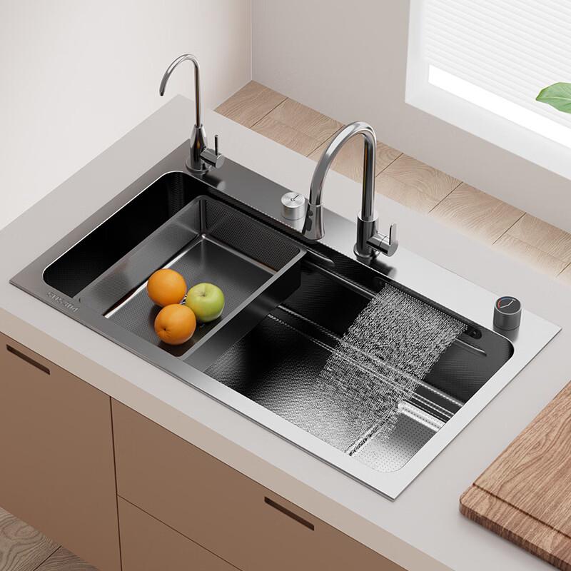 Minxi 304 Stainless Steel Kitchen Sink & Round Faucet Set