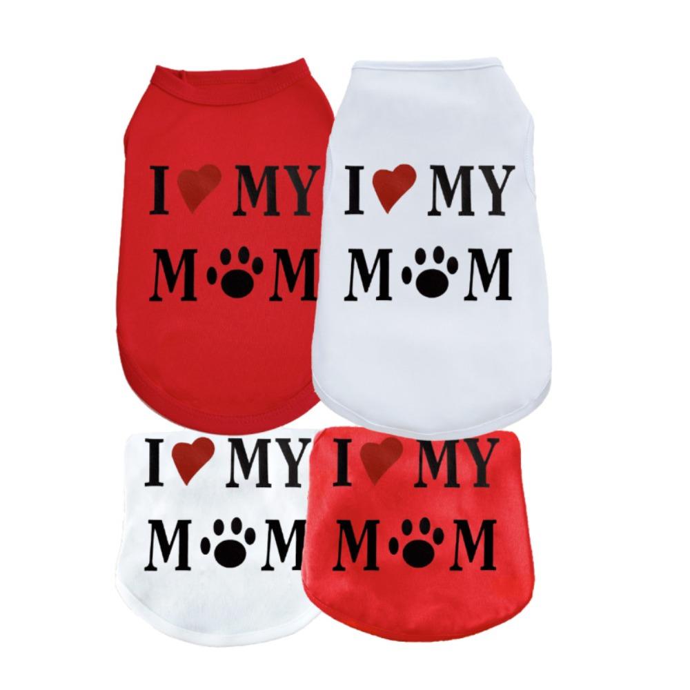 Дышащий жилет с принтом питомца, мягкий жилет для щенка, весенне-летняя футболка для собаки/кошки для маленького/среднего питомца