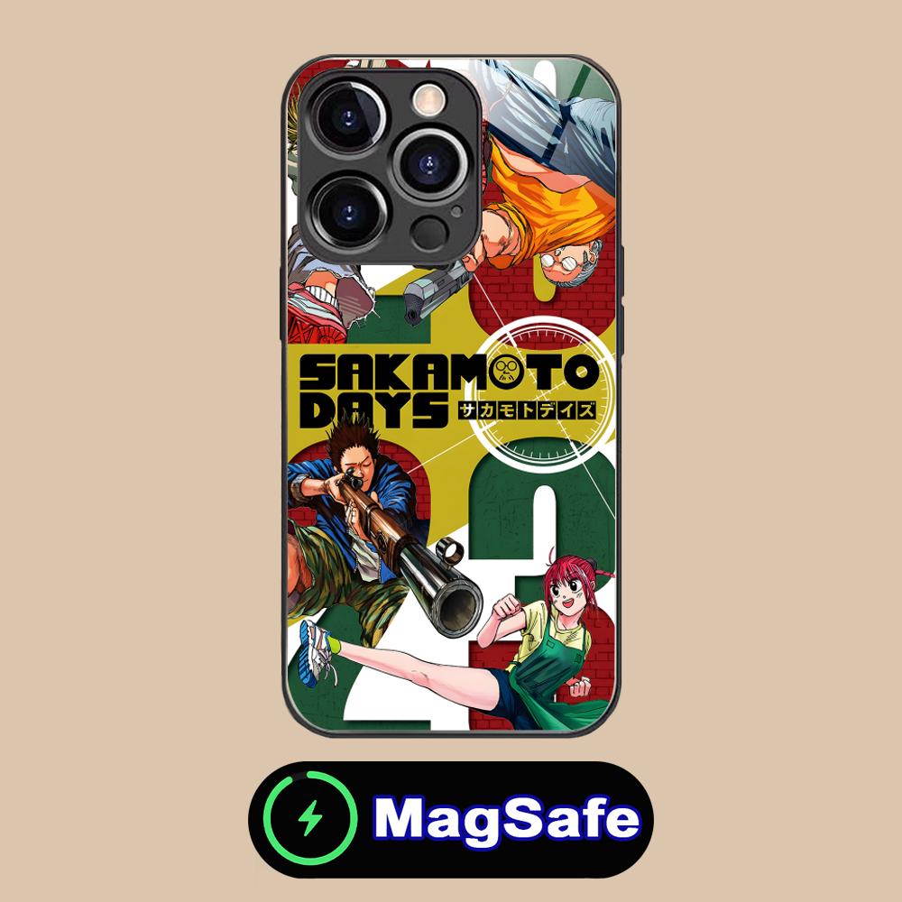 Sakamoto Days Mobile Phone Case for iPhone 17 16 15 14 13 12 11 Air Pro Max Plus Mini MagSafe Glass Colorful Cover Pretty Cover