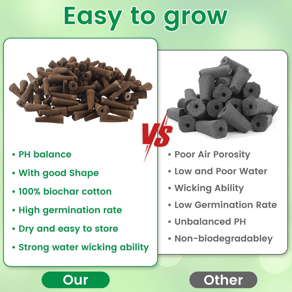 100 шт. губок для выращивания семян, сменные губки для роста корней, стартовые пробки для рассады, стартовые семенные коробочки, гидропонная посадка в саду
