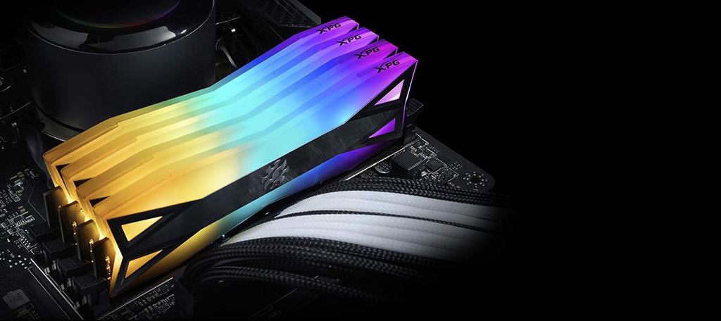 XPG DDR4 D60G RGB 32GB 3600MHz Desktop Memory Kit Gray (2x16GB) PC4-28800 CL18-22-22 U-DIMM (AX4U360016G18I-DT60)