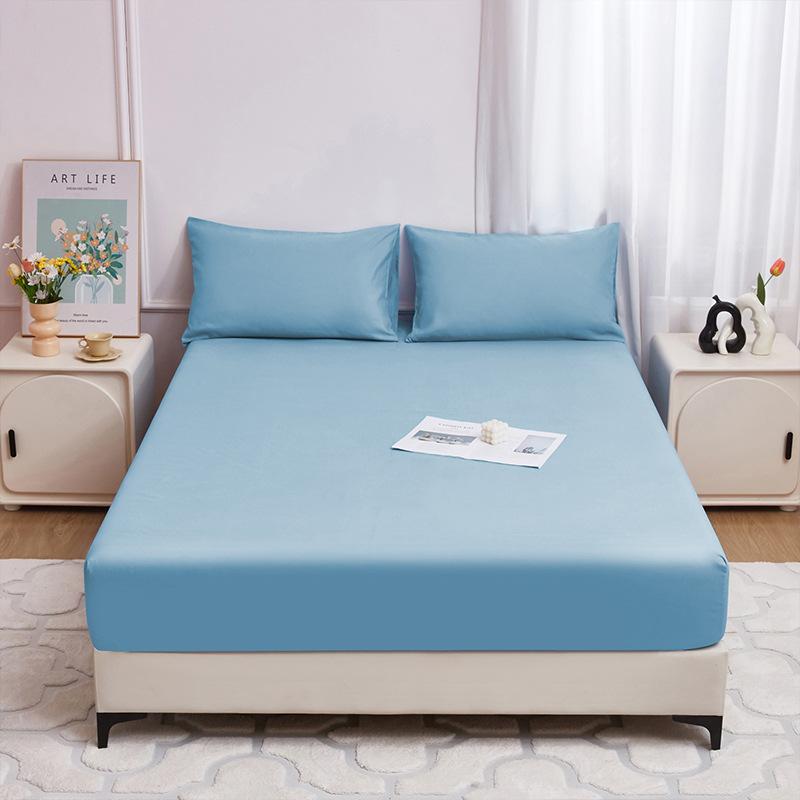 HOT Super Waterproof Bed Fitted Sheet Mattress Cover Bedding Adjustable Protector Cover Deep Pocket Bed Cover Waterproof Solid Bedspread