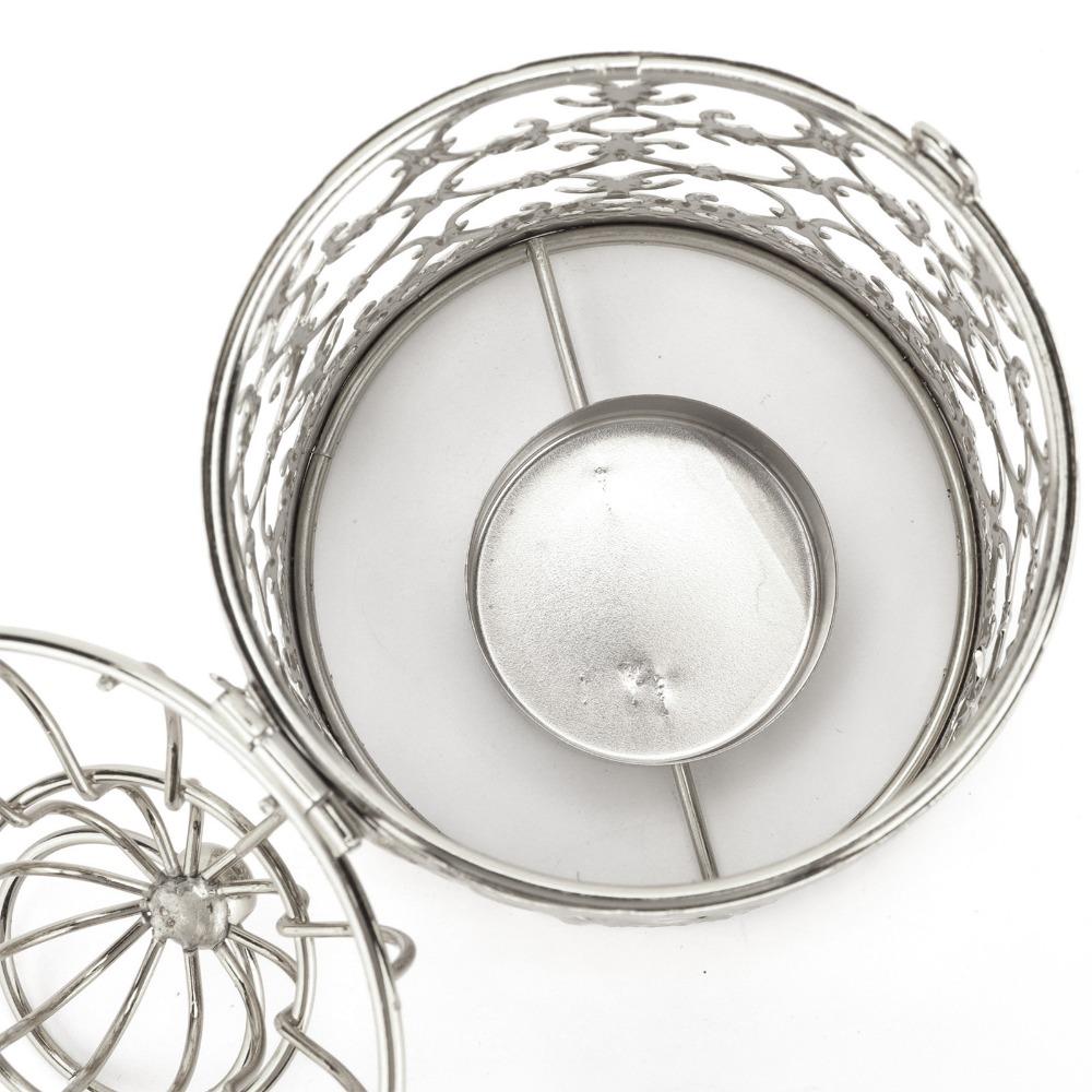 Iron Hanging Lantern Candle Holder Electroplated Birdcage Candlestick Decorations Gift For Events