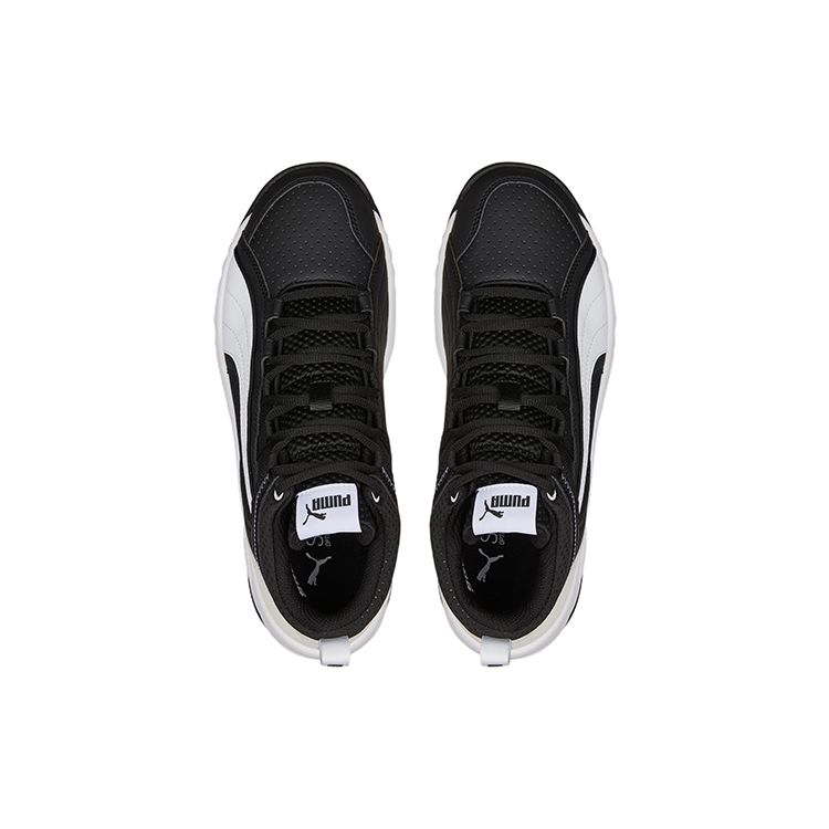 Puma Унисекс REBOUND Future Evo Core Высокие Ретро Баскетбольные Кроссовки Черно-Белые 386379-01