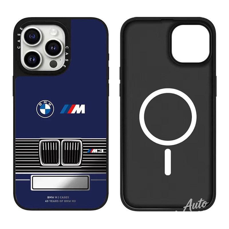 BBKG7 For BMW M Power MagSafe Optional Phone Case Shockproof Magnetic Protect Cover For IPhone 17 16 15 Plus 14 13 12 Pro Max Sticker