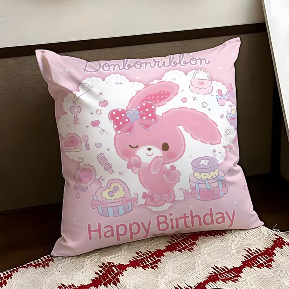 cartoon BBONBONRIBBON Cushion Cover Reversible Soft Durable Pillow Cover Home Car MultiScene Use for Daily Comfort