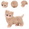 Silicone Reborn Cat Soft Cute Animal with Long Hair Photography Prop Funny Hairy Doll