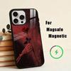 Милый Гот Эмо Чехол для Телефона Для iPhone 17, 16, 15, 14, 13, 12, 11 Plus, Pro Магнитный с Беспроводной Зарядкой Magsafe