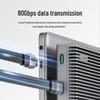 Hagibis Полностью функциональный USB4 Type-C на Type-C Кабель для передачи данных