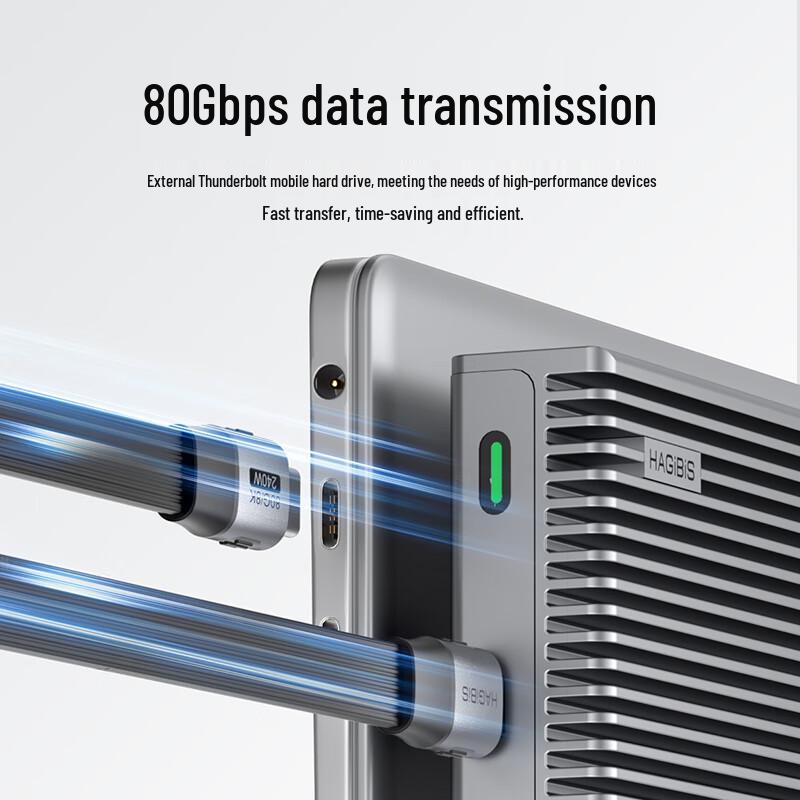 Hagibis Полностью функциональный USB4 Type-C на Type-C Кабель для передачи данных