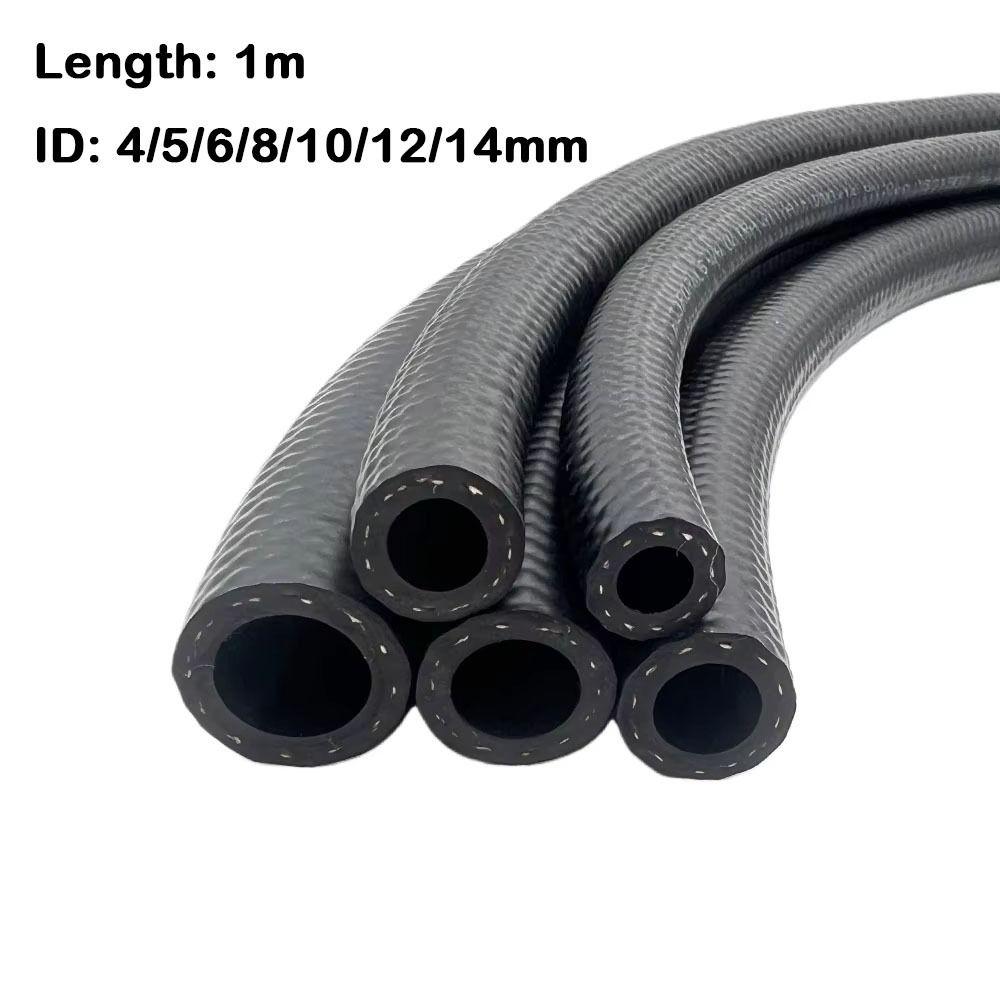 Durable Multifunctional Car Fuel Hoses ID 4 5 6 8 10 12 14mm with Pipe Clamp NBR Oil Resistant Hose Diesel Hose