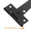 uxcell Iron T-Shaped Gate Hinges for Wooden Barn Fence Garden Doors, 250mm, Black, Pack of 4