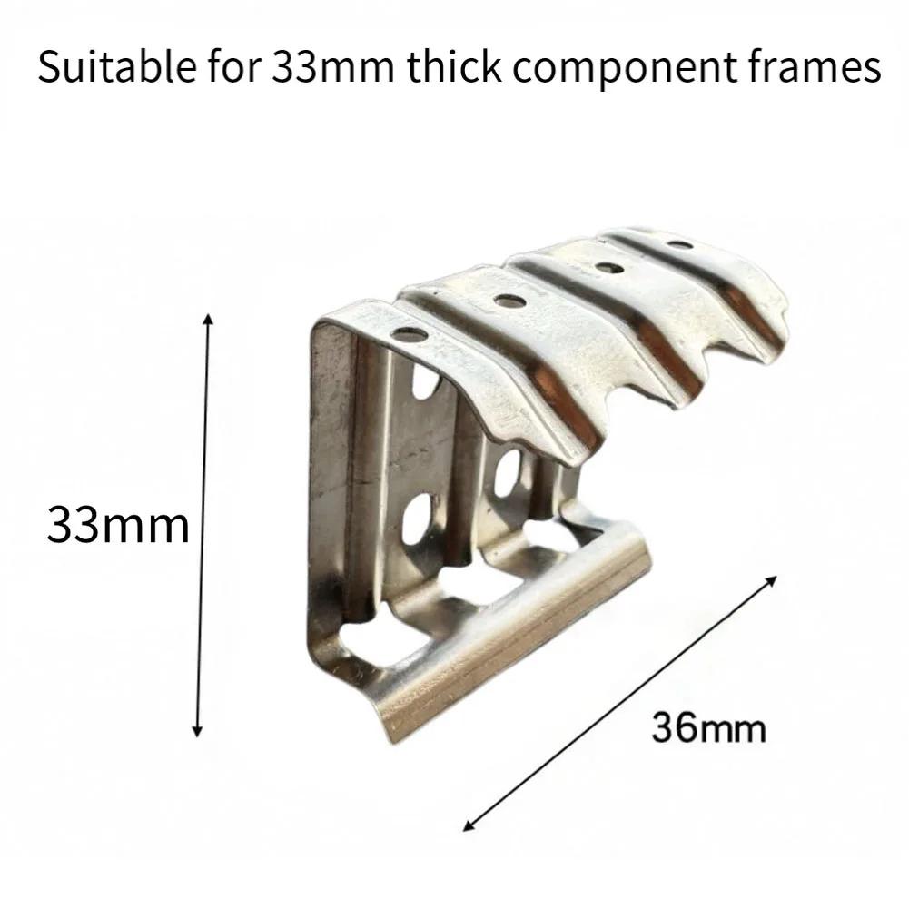 50 шт. зажимы-направляющие для воды из нержавеющей стали 304 для поверхностей солнечных панелей. Разработаны для снижения затрат на обслуживание и улучшения управления водным стоком.