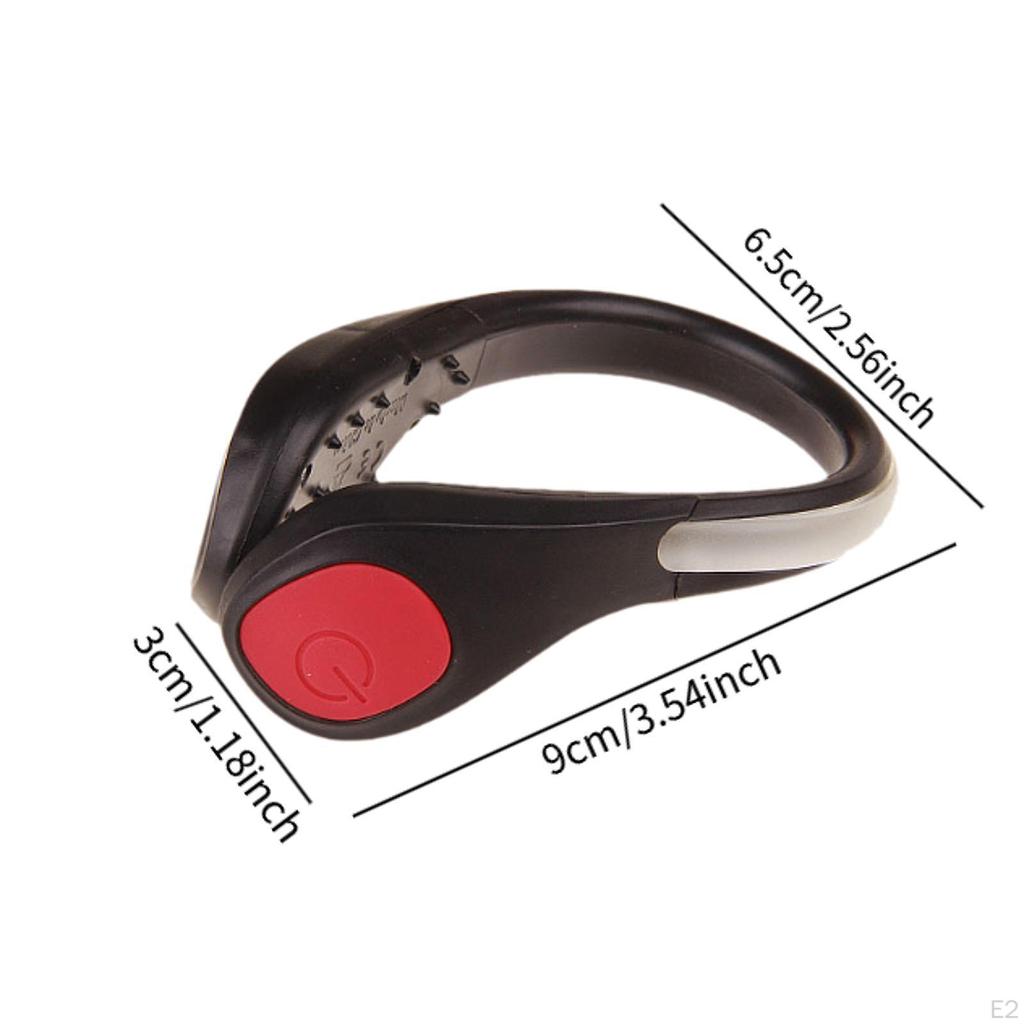 Светодиодный светильник с зажимом для обуви, 2 режима, аксессуар, вспышка, ночное предупреждение безопасности, подсветка на открытом воздухе