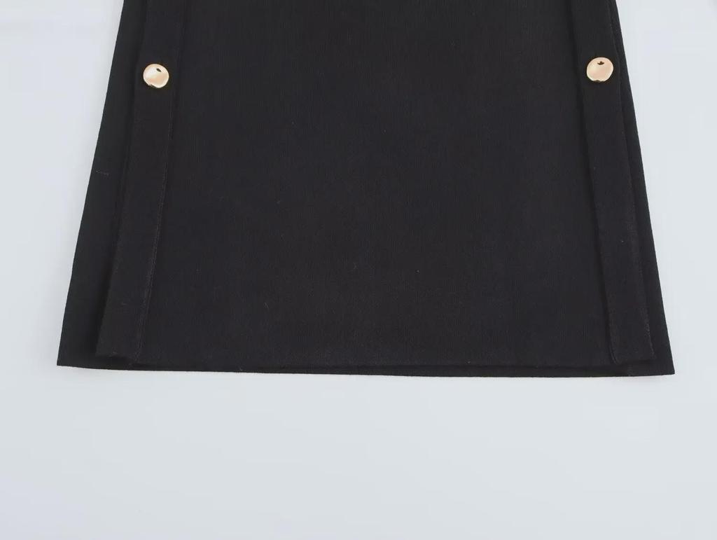 Женский трикотажный комплект из жилета без рукавов и прямых брюк