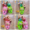 Rabbit Face Changing Doll Cartoon Doll Toy Key Ring Creative Frog Keychain  Playing Supplies
