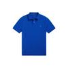 Polo Solid Color Casual Small Logo Embroidered Short Sleeve Polo Shirt Men Tops Blue MNPOKNI1N822241-401