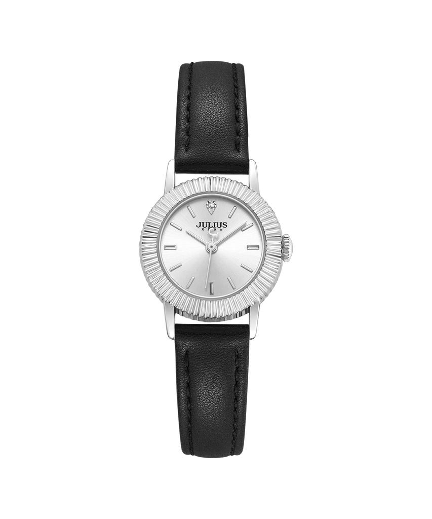 Jyullieoseu Ja-1568 Круглые часы с рифленым безелем