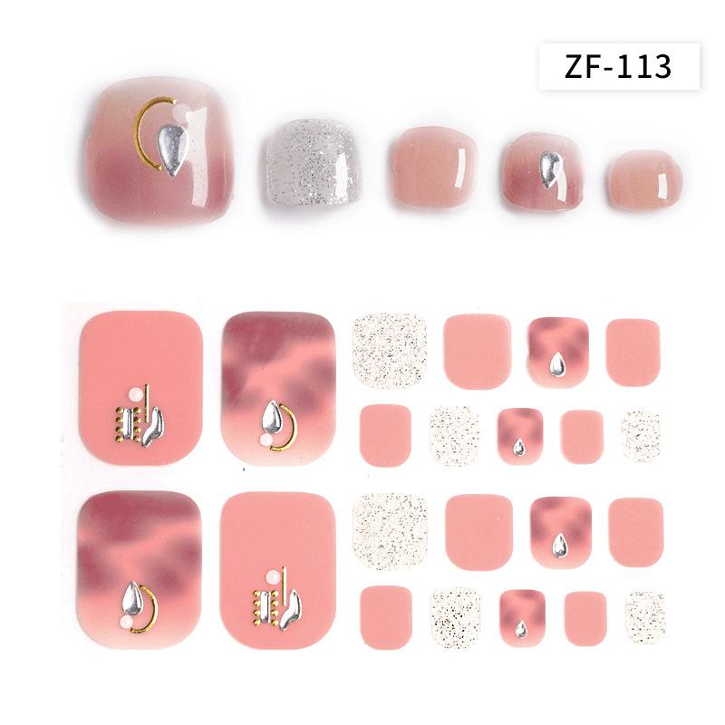 Наклейки на ногти с 3D-ромбовидным узором: Водостойкий, долговечный, отбеливающий для ног