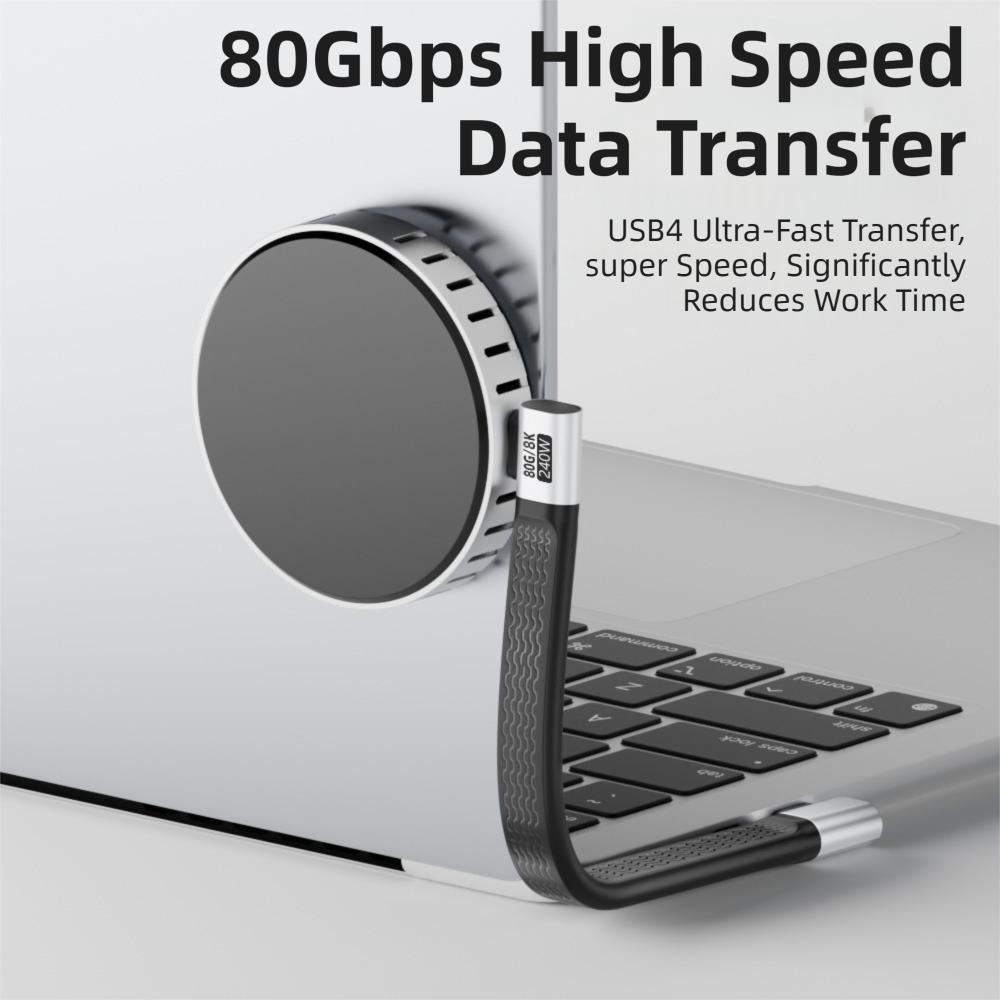 80Gbps USB4.0 Type-C Cable 8K 60HZ Charging Line Extension Converter for Laptop Mobile Phone