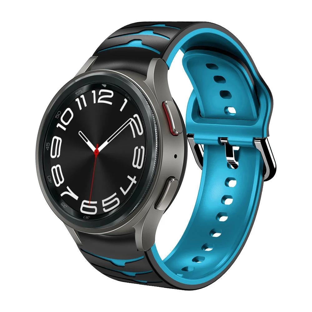 Силиконовый ремешок без зазоров для Samsung Galaxy Watch 7/6/5/4 44мм 40мм 5Pro 45мм Браслет Galaxy 6 Classic 47мм 43мм 46мм Correa