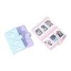 Universal 3 inch Instant Camera Photo Album 108 Pockets Large Capacity Photo Storage Case Solid Color PU Leather Card Organizer