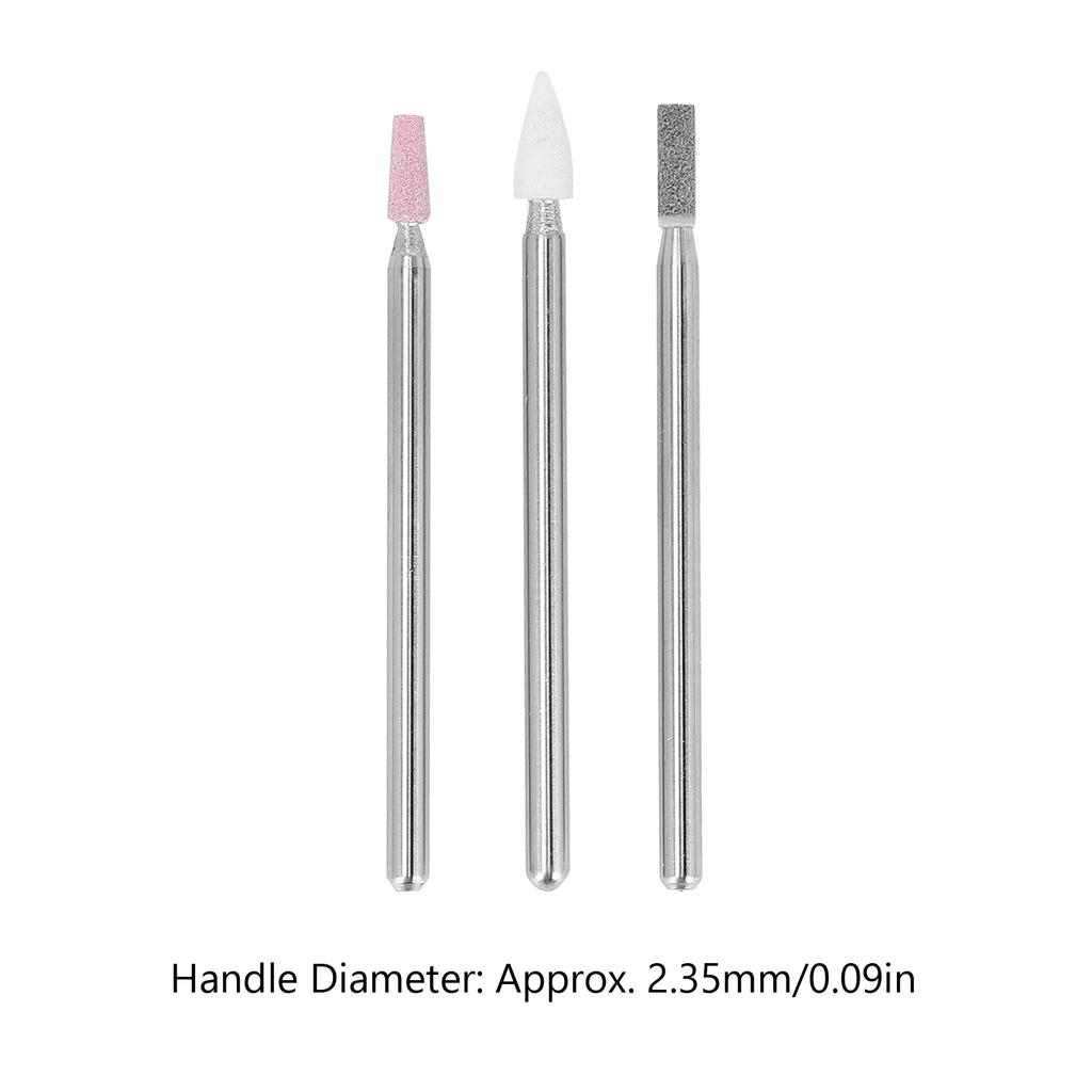 3 шт. Профессиональные фрезы для ногтей, пилка для ногтей, фрезы для удаления кутикулы с коробкой для хранения