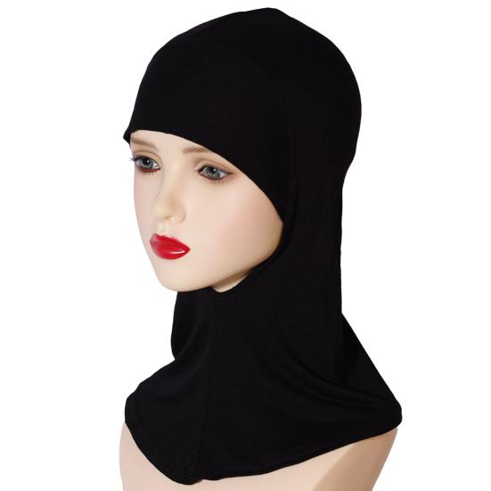 Women Headscarf Hat Solid Color Ethnic Top Hat Comfortable Elastic Hair Bag Head Wrap Headwear Hair Accessory