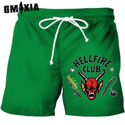 Женские модные повседневные однотонные спортивные шорты с высокой талией и принтом