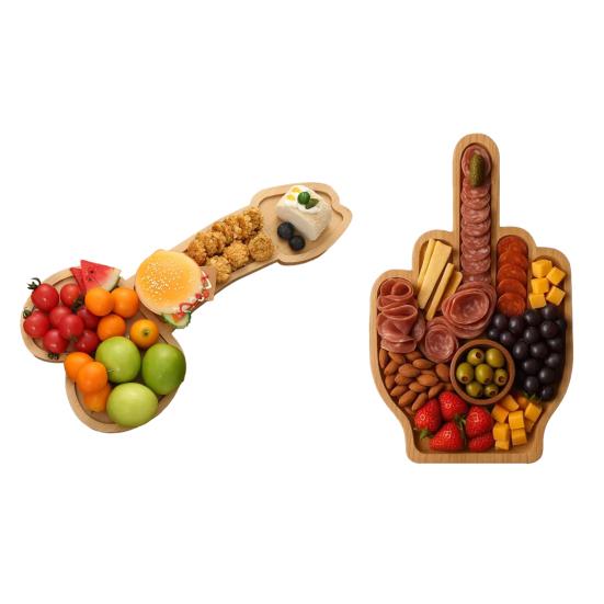 Забавная аперитивная доска Оригинальное блюдо для закусок и сырная доска Деревянные кухонные приборы Вино Фрукты Мясо Сыр Блюдо для закусок Вечеринка Подарок-прикол