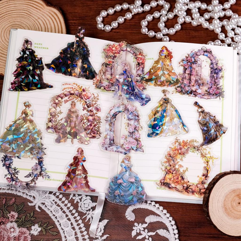 30-90 листов высококачественной серии «Сказка», прозрачная ПЭТ-лазерная наклейка для холодной утюжки, сделай сам, ручной аккаунт