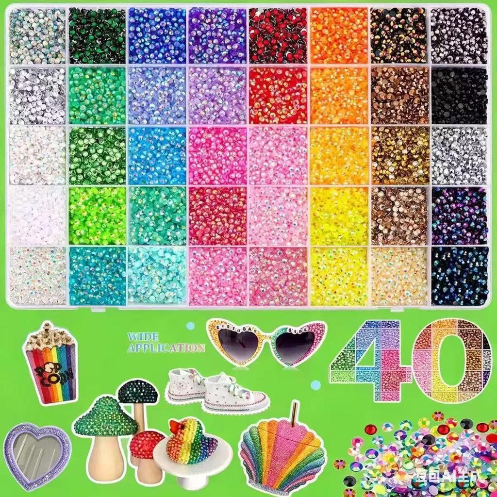Multicolor 3mm Resin Flat Back Rhinestones for DIY Crafts: Clothing, Nail Art, and Phone Decoration