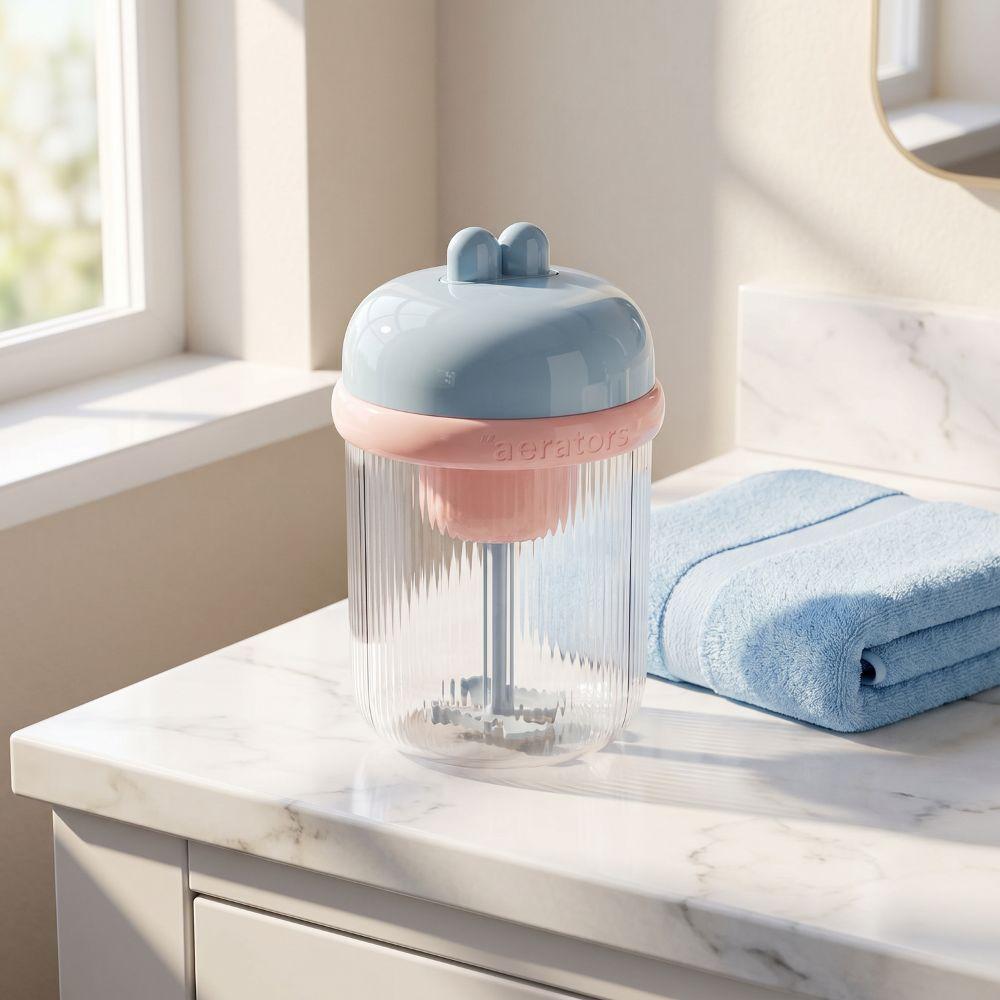 Cute Rabbit Shaped Electric Foaming Bottle Battery-powered Electric Foaming Cup  Shampoo