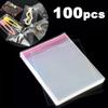 100pcs Jewelry Bags Self-Adhesive OPP Transparent Plastic Sachets For Gifts Package Shipping Bags To Pack Jewelry Accessories