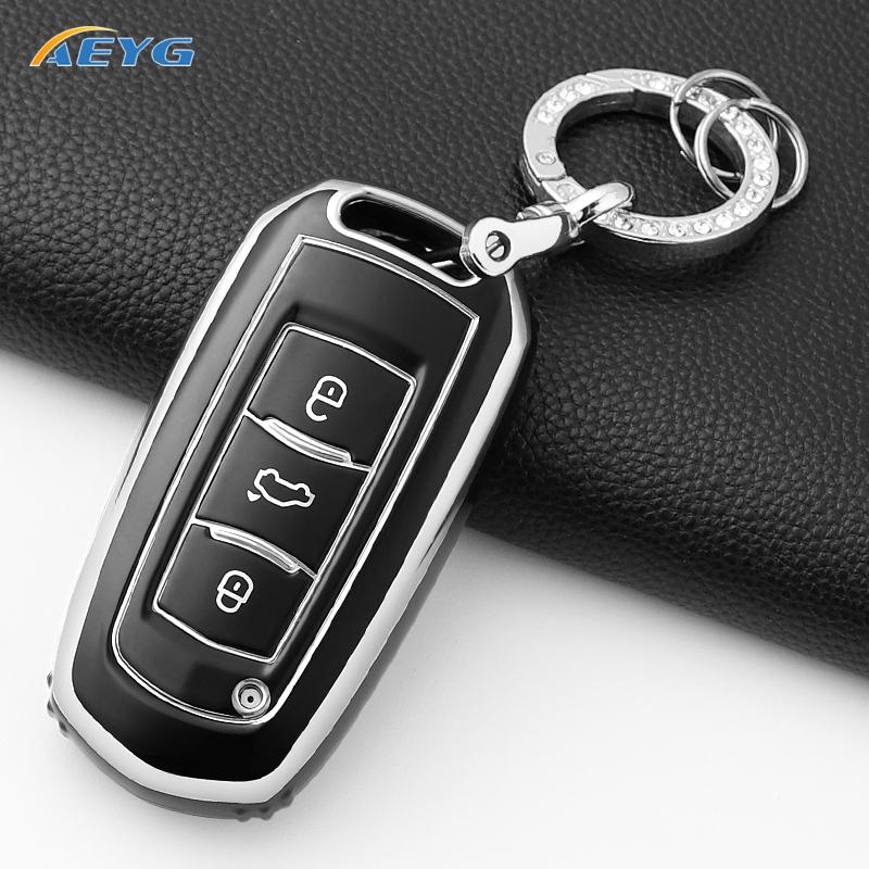 Чехол-обложка из ТПУ для автомобильного ключа Geely Emgrand 7 Gx3 Atlas Gs Nl3 Gili Emgrand 7 Ex7 Gt Gc9 Защитный корпус Аксессуары для брелока