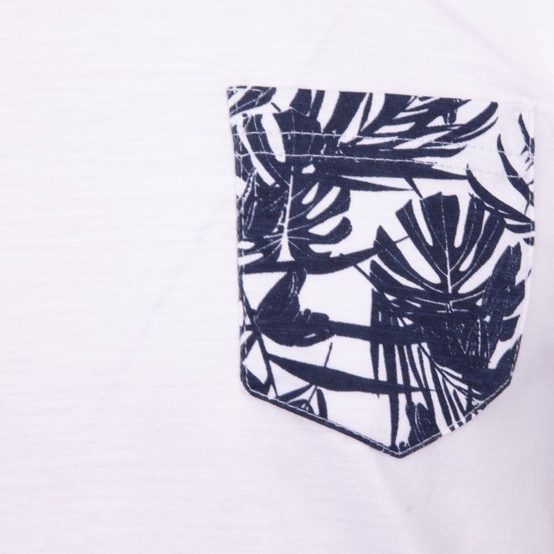 Футболка с манжетами на рукавах с тропическим принтом Melzac для мужчин BLAGGIO