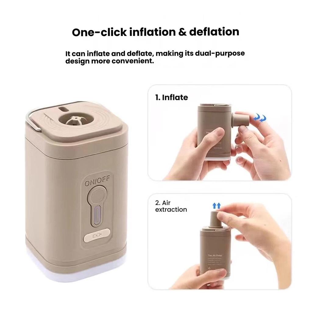 TANXIANZHE Explorer Air Mattress Pump, Outdoor Camping Inflatable Bed Mat, Tent Inflation, Portable Multi-Functional Battery-Powered Pump