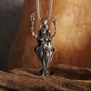 Fashion Three Siamese Witch Swordsman Pendant Necklace Punk Gothic Fashion Jewelry Men's Pendant Necklace