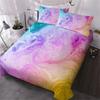 3 Pieces Pink Blue And Purple Quicksand Duvet Cover Set Colorful Marble Bedding Set Abstract Art Bed Set Bright Girl Bedspread