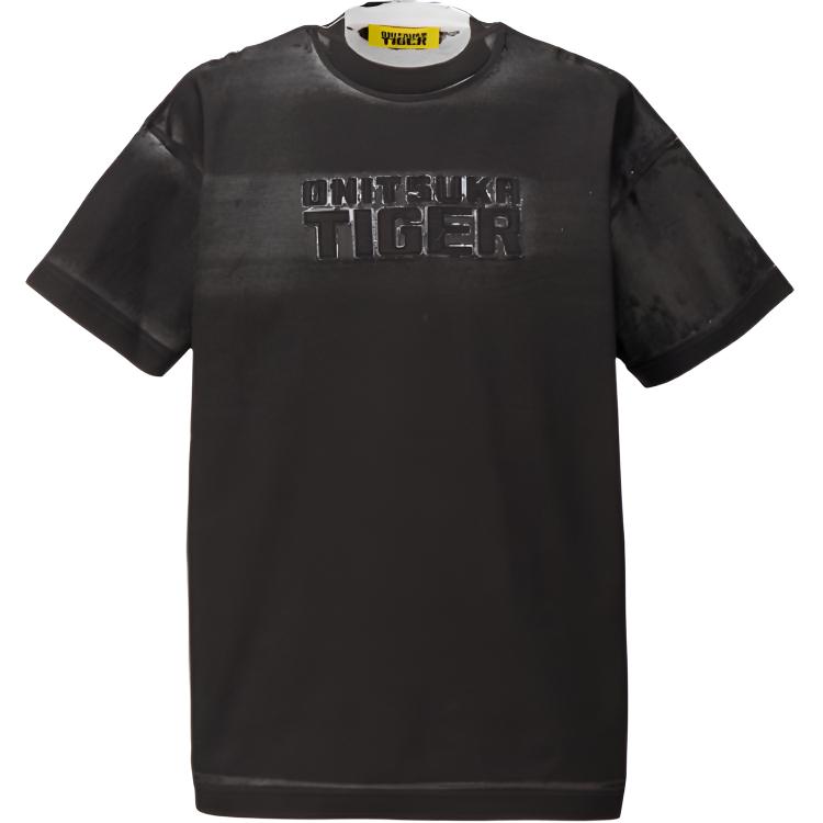 Onitsuka Tiger T Shirts Men's Black Crew Neck 2181B023-001