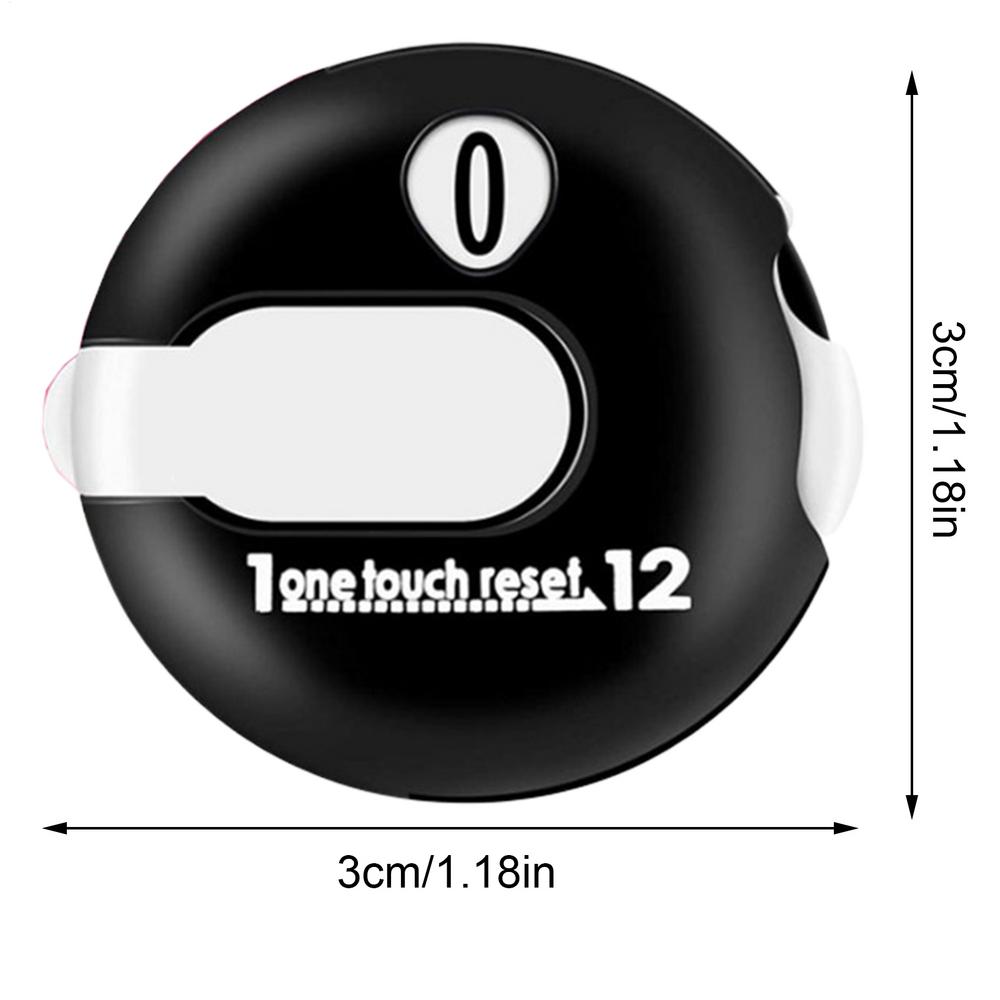 12 Strokes Golf Score Strokes Counter Professional Golf Strokes Counters Compact Scorer Accurate Keeping Device For Golf Sports