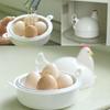 Chicken Shaped Microwave Egg Cooker, Can Cook 4 Eggs, Hard Plastic Shell, Aluminum Alloy Material, Can Cook Eggs Soft or Firm.