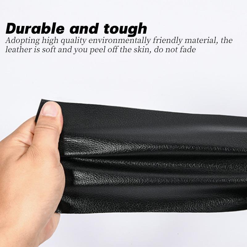 Самоклеящаяся заплатка для ремонта ПУ кожи, кожаные заплатки для мебели, автомобильных сидений, кожаная ремонтная лента черного цвета