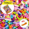 1000 шт. Строительные блоки Город DIY Творческие кирпичи Массовая модель Фигурки Развивающие детские игрушки Совместимость со всеми брендами