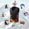 14 Area Heated Vest Warm Gilet Winter Electric USB Jacket Men Women Heating Coat Thermal